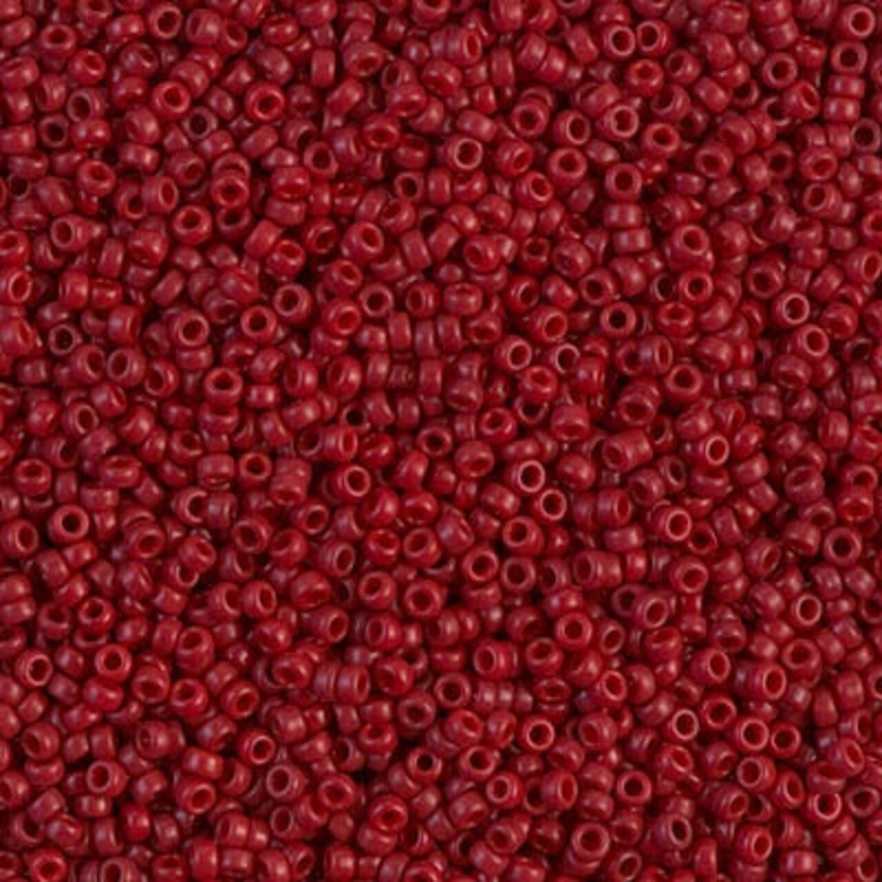 Miyuki 15/0 Round Seed Bead, 15-1464, Dyed Opaque Maroon, 8 grams